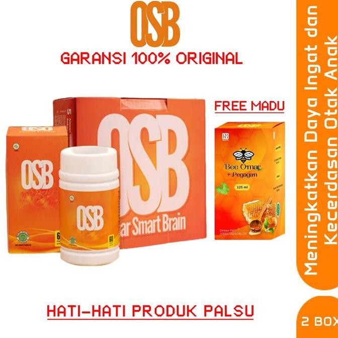 

TERMURAH 2 BOTOL OSB VITAMIN OTAK ANAK + BONUS MADU BEE OMAR - MENINGKATKAN KONSENTRASI & MEMORI