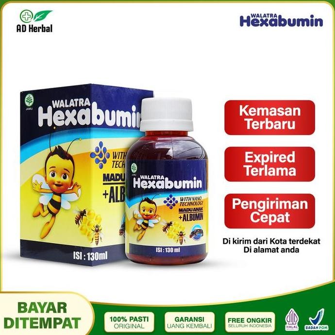 

TERMURAH WALATRA HEXABUMIN MADU ALBUMIN 130ML SUPLEMEN TUMBUH KEMBANG ANAK