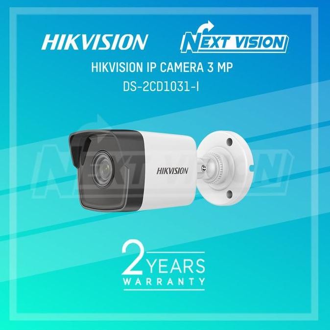 diskon hikvision ip camera ds-2cd1031-i 3mp fixed bullet outdoor cctv