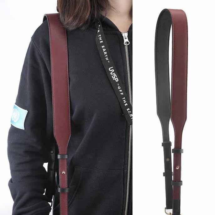 MK Ajustable Leather Bag Strap Two One Strap Tali Tas Panjang Pendek