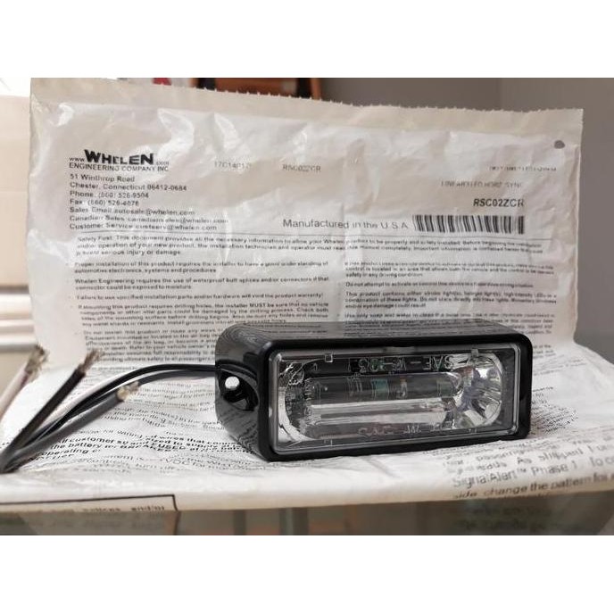 Sale Lampu LED Whelen LINZ3 White Clear Bright USA Asli Mobil Motor Strobo