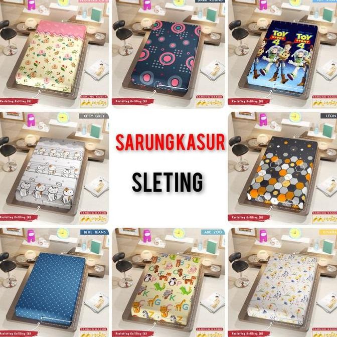 Sarung Kasur Monalisa Single 120x200x20 cm Sarung Kasur Sleting