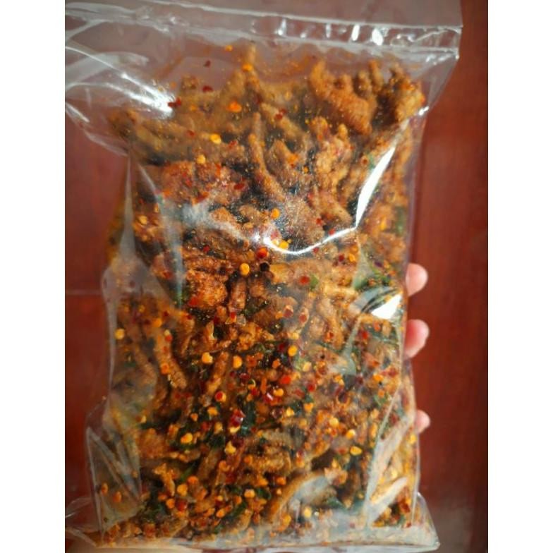 

Keripik Ceker Crispy 500Gr Kriuk Cikruh Original & Pedas Gurih Jajanan Cemilan Kerupuk Krispi Renyah