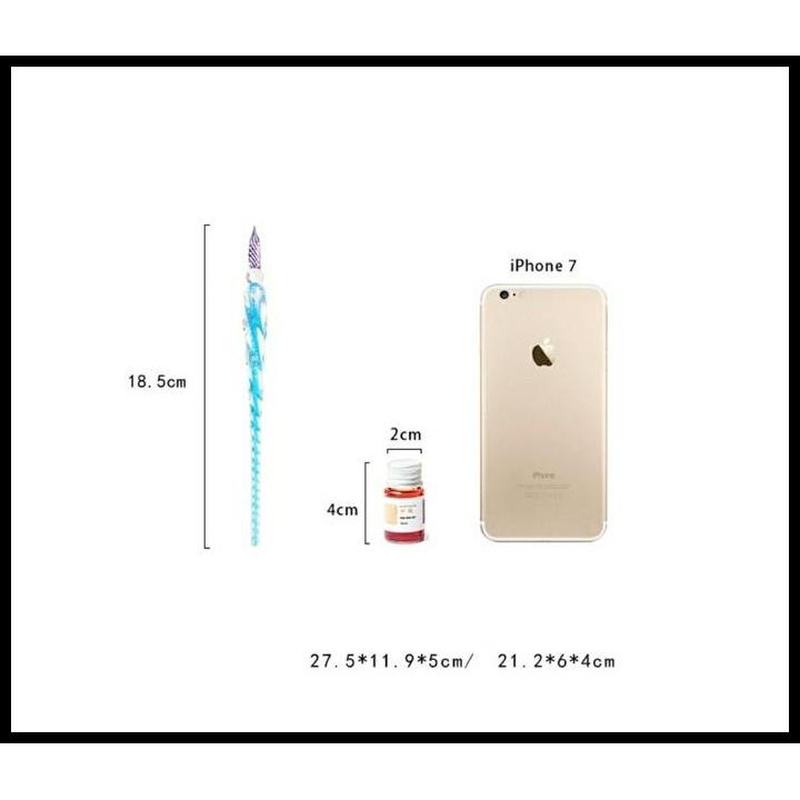 

Terlaris Crystal Glass Dip Pen Non-Carbon Ink Fountain Signature Pen Best Seller