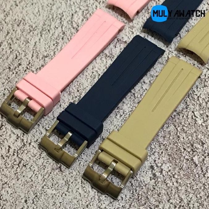 Ori - Strap Jam Tangan Rubber 20Mm Curved Premium Untuk Omega Moonswatch Sport Waterproof