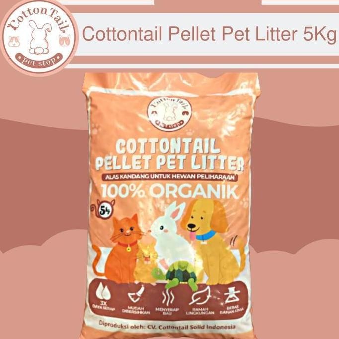 Cottontail Pellet Pet Litter - Wood Cottontail Pellet Pet Litter 5Kg