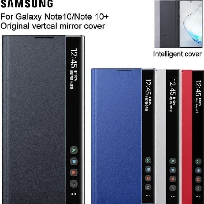 Sale! Samsung Note 10 Plus Flip Clear View Cover Case Smart Original