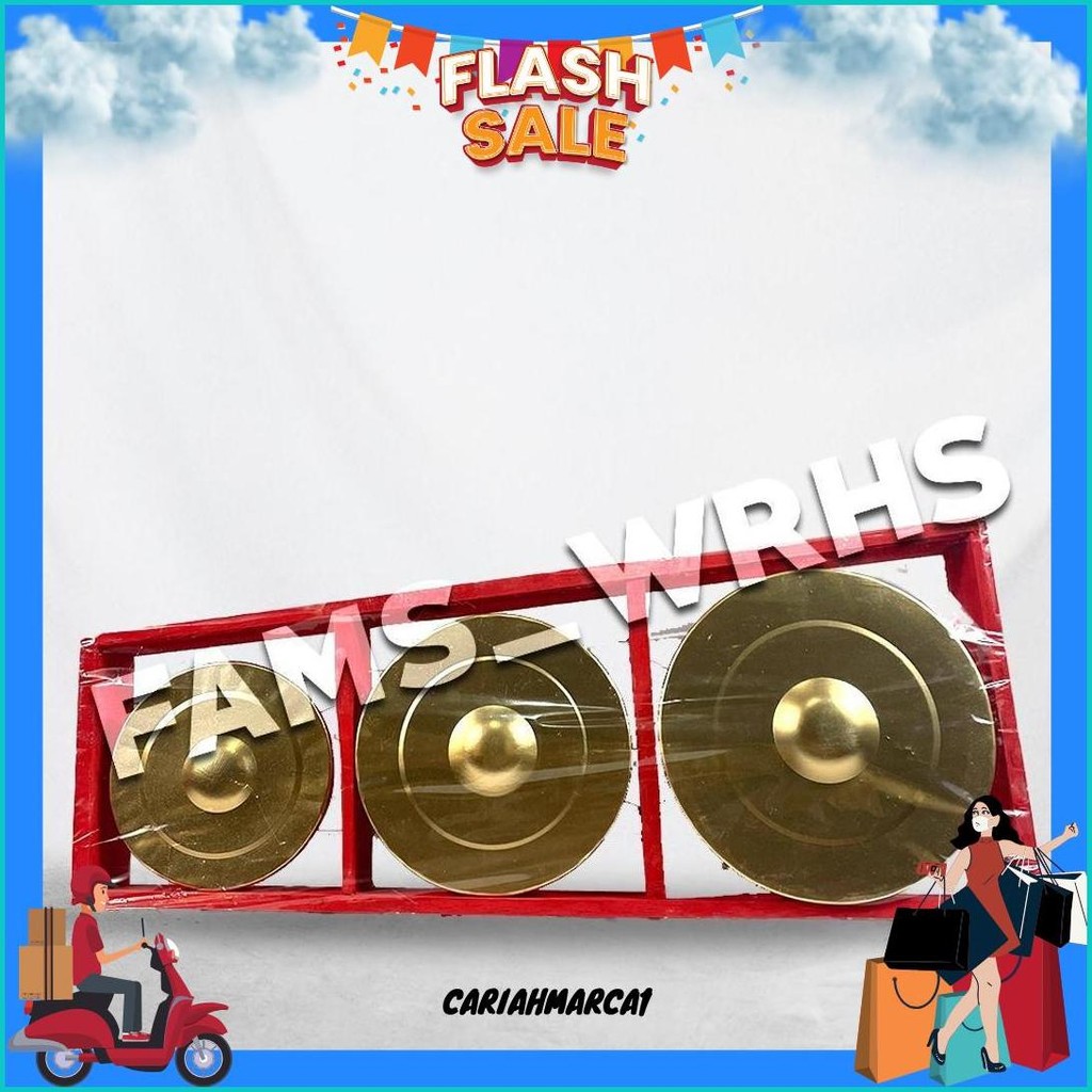 Kenong Isi 3 Kenong Gamelan Mainan Anak Alat Musik Tradisional Berkualitas  Gratis Ongkir