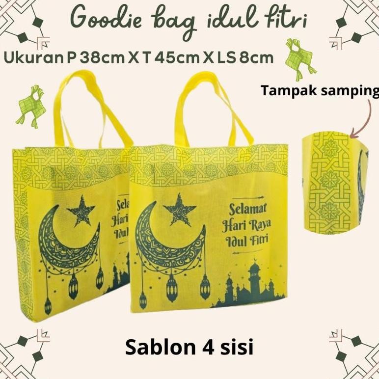 

ZAI-2530 fb-43 (Lusinan 12 Pcs)Goodiebag Lebaran 2025-Goodiebag Idul Fitri-Tas Spundbond Lebaran-Tas Idul Fitri-Lebaran Series Lusinan Original Original