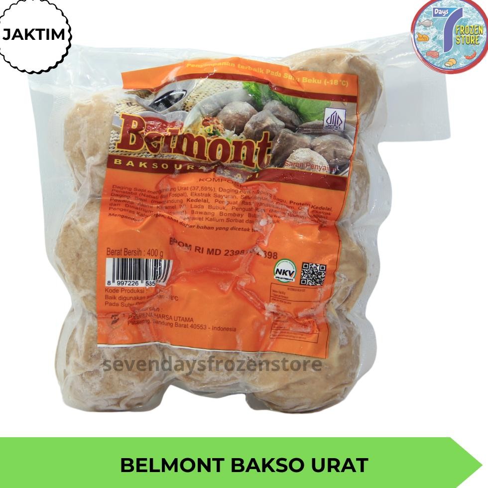 

Bakso Sapi Urat Belmont Isi 10 Kemasan 400 Gr