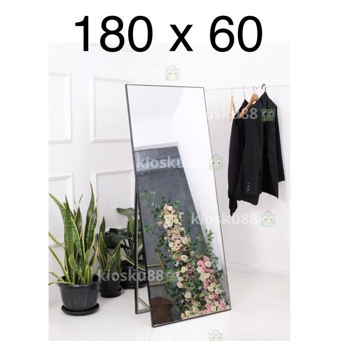 Standing Mirror Frameless Full Body Multifungsi Cermin Berdiri