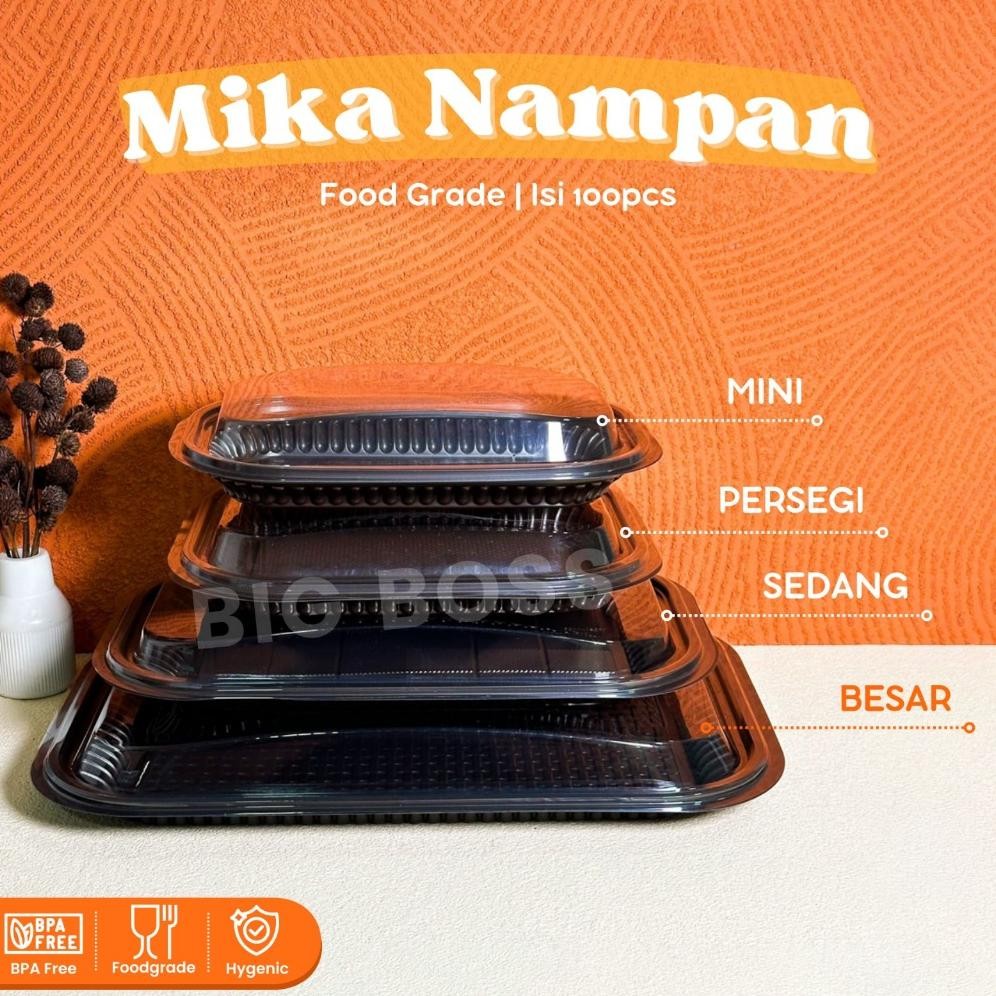 Of14 IQR-914 [10PCS] Mika Tray Nampan Plastik Hantaran Kue Snack / Nampan Mika Plastik Viral Terlari