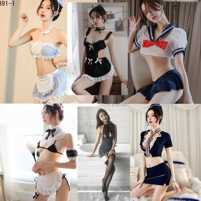 Promo Kostum Lingerie Neko Bra Kucing Lucu - Cosplay Pajamas Set Sexy Cat