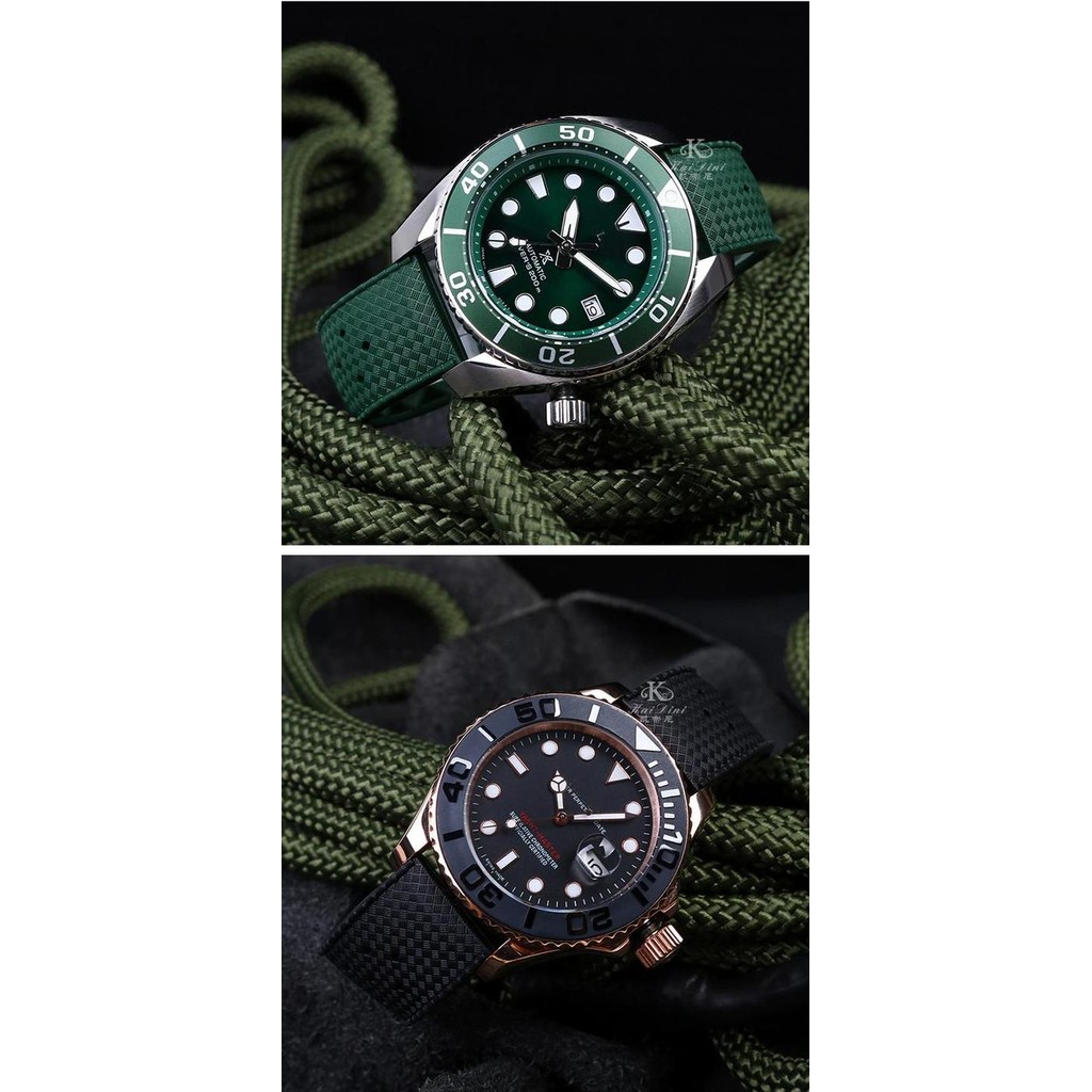 Ori - Strap Karet Tropical Rubber - Tali Jam Untuk Seiko Diver Retro Classic