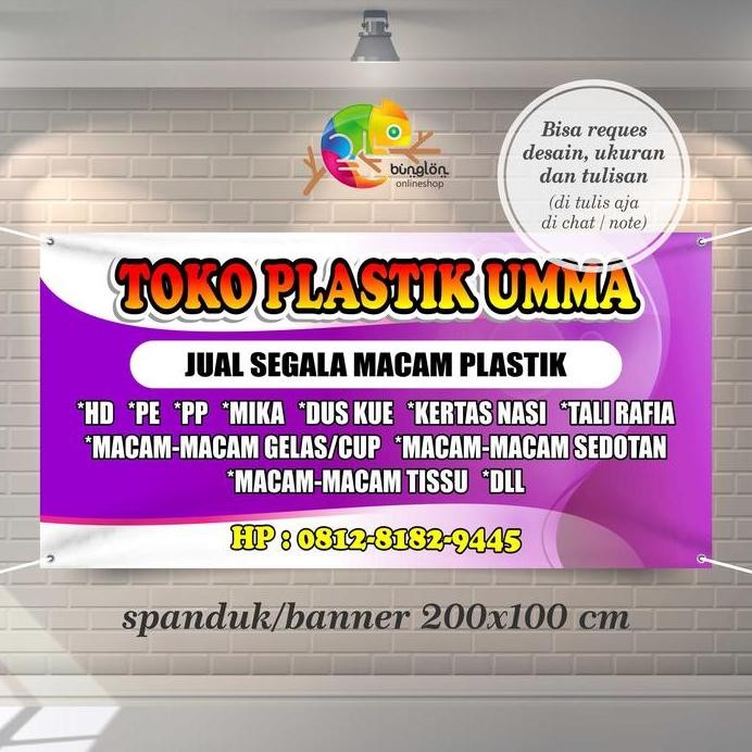 ready Spanduk Banner Toko Plastik