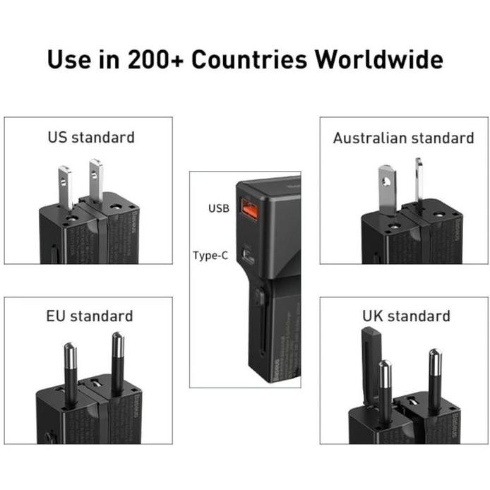 Mediatech Mini Universal Travel Adaptor MT-808 / Pocket Travel Charger