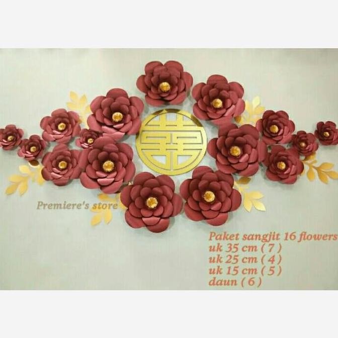 ready Paper flower sangjit / dekorasi sangjit