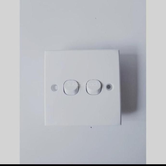 Saklar Seri Schneider Clipsal Classic Saklar Double 2 Gang 1 Way