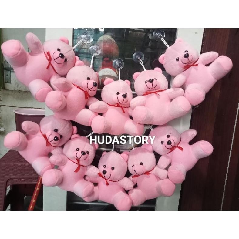 Promo Boneka Tedy Bear Pink Polos Panjang 15 Cm#Boneka Gantungan Kaca Mobil Atau Gantungan Kunci DiM