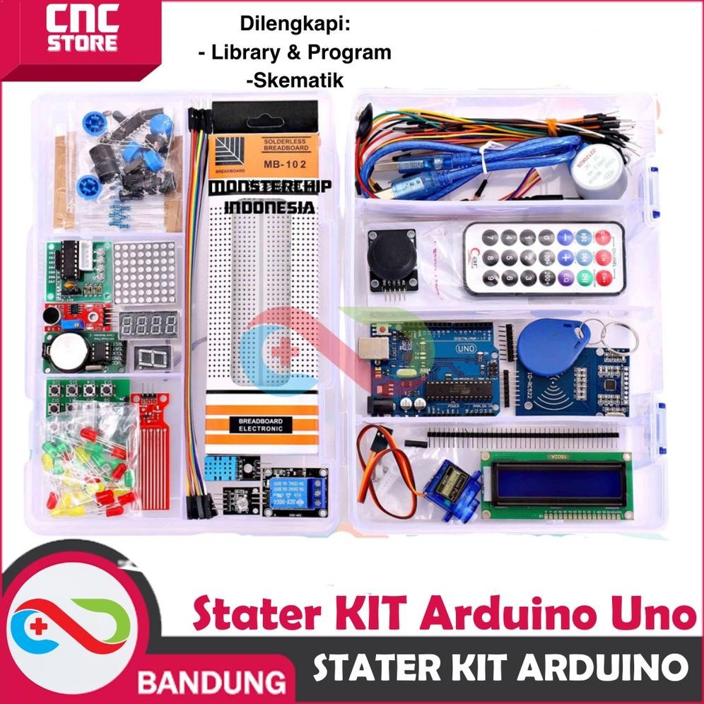 ARDUINO STARTER KIT PAKET LENGKAP UNO MONSTER KIT DiM