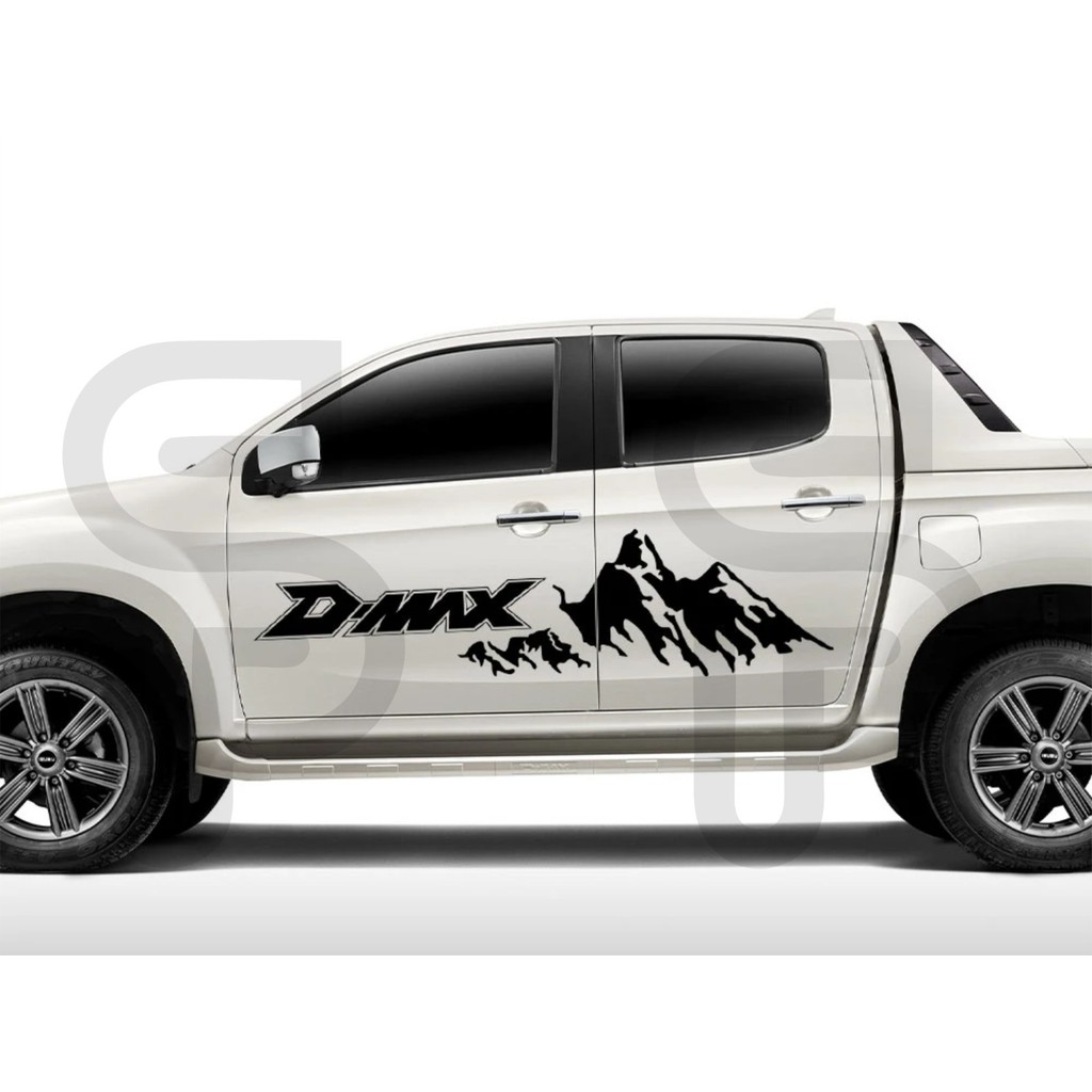 promo stiker mobil isuzu d,max all tipe cutting stiker lis bodi samping mobil d,max navara triton dl
