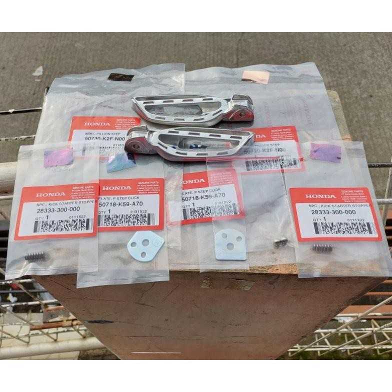 footstep new scoopy 2021 s/d 2025 original honda
