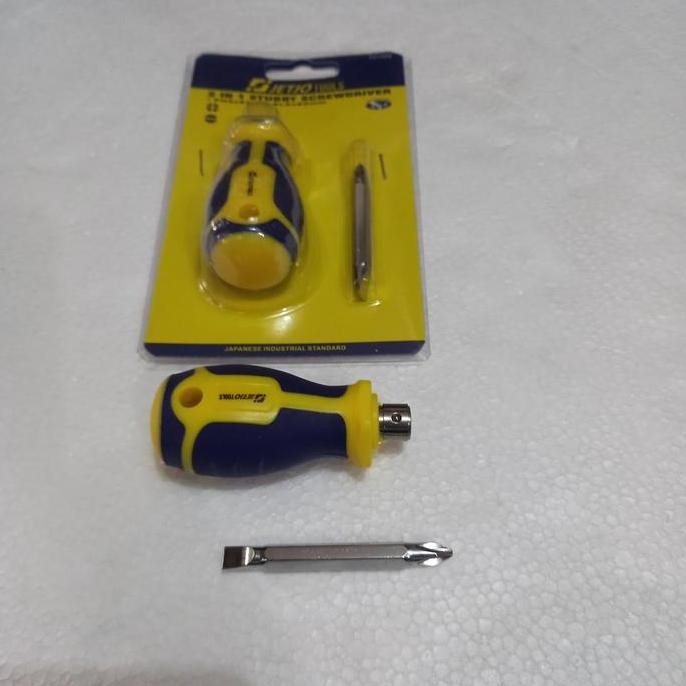 Obeng Pendek / Obeng Cebol / Obeng Mini / Obeng Bolak Balik Lakoni Pro