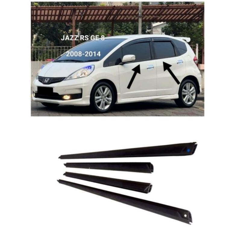 list kaca pintu pelipit luar mobil Honda JAZZ RS /GE8 original