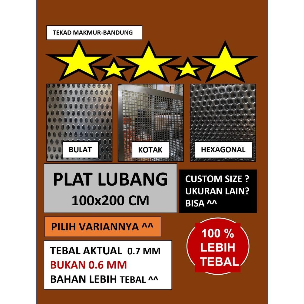 Plat 100x200 - Plat Besi Ram Speaker -  Ram Grill Plat Lubang - Ram Grill Box Sound DiM