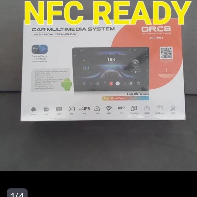 New Head Unit Android ORCA 9 Inch ADR-9988 | TV Mobil NFC RAM 2GB 64GB