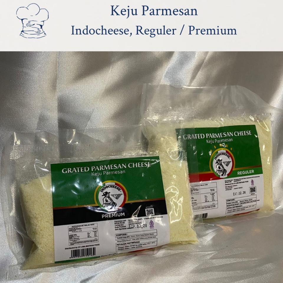 

Indocheese Keju Parmesan Reguler 300Gr 200Gr Keju Bubuk Untuk Pasta Pizza Salad
