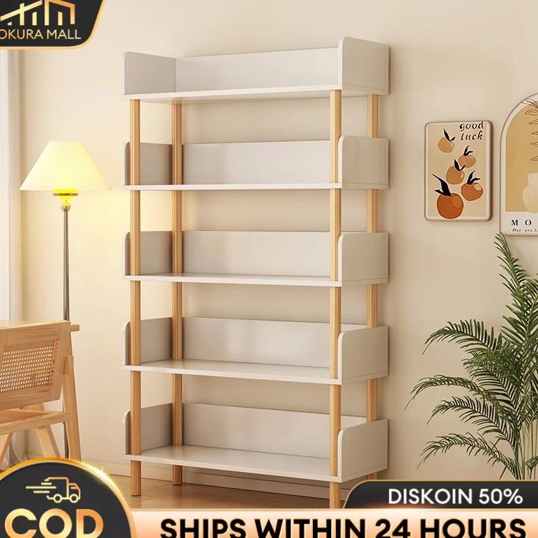 Rak Buku Kayu 6 SUSUN Rak Susun Kayu Rak Buku Penyimpanan Rak Susun Penyimpanan Praktis