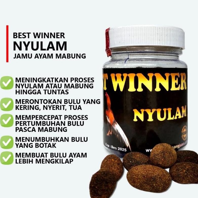 NEWW OBAT AYAM MABUNG NYULAM NGURAK DAN PENUMBUH BULU AYAM isi 50 butir