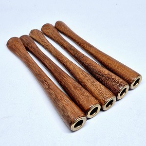 Pipa Kayu Kelor Emas Lubang Multi Kayu Kelor 10cm