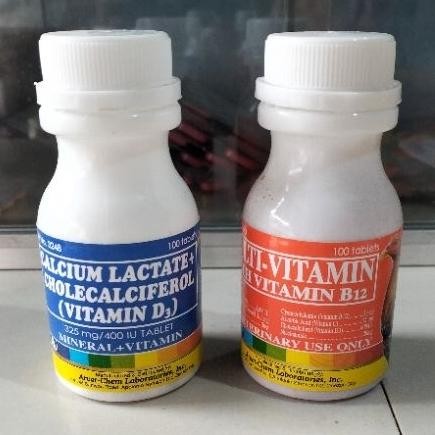 NEWW Paket Calcium Lactate dan Multivitamin Ayam untuk Otot dan Stamina Ayam