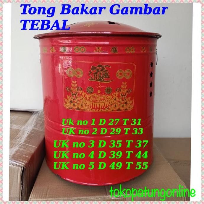 Tong Bakar Sembahyang Tebal No 4