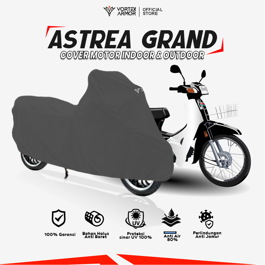 Cover Motor Honda Astrea Grand / Sarung Motor Grand Astrea  / Tutup Honda Grand Astrea Lama
