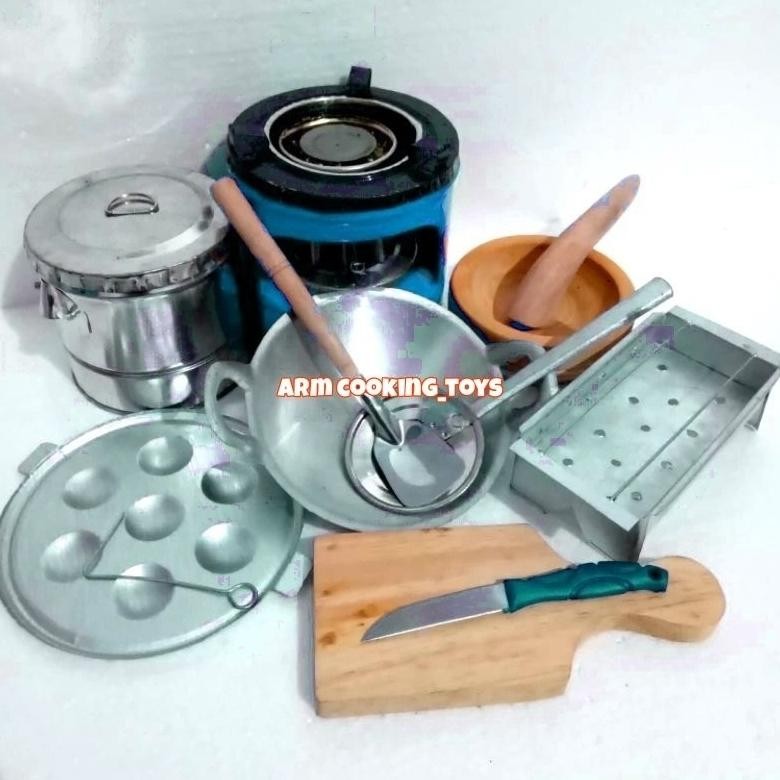 Alat Masak masakan miniatur anak kompor bisa nyala beneran DiM