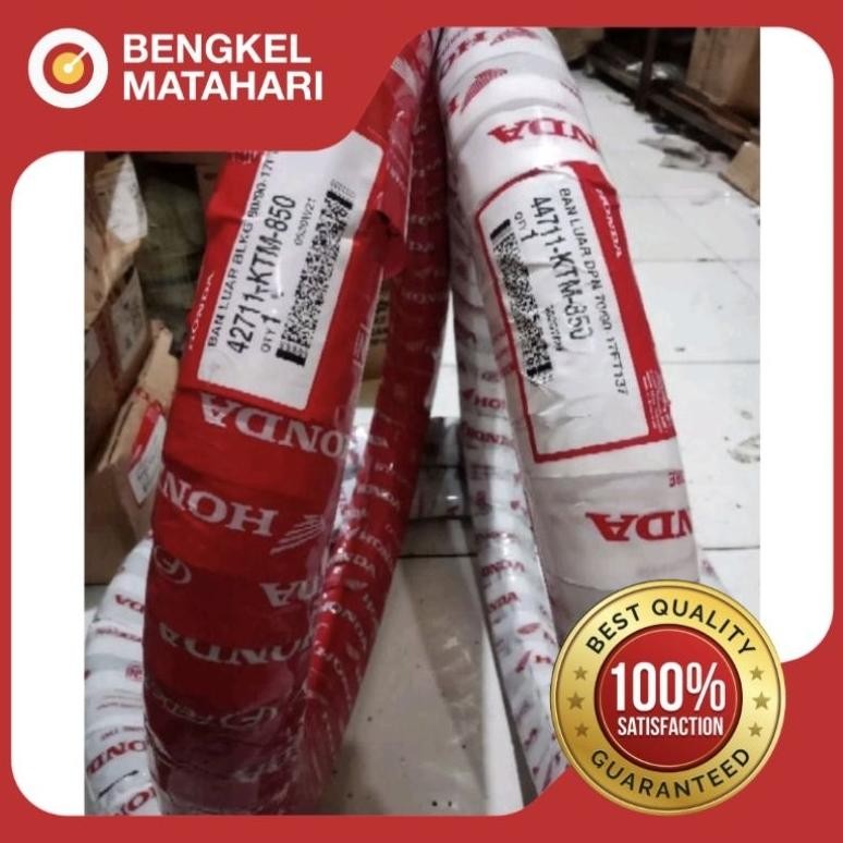 BAN TUBETYPE/NON TUBLES BEBEK SET DEPAN BELAKANG RING 17 SUPRA, KARISMA, KTM, BLADE REVO FEDERAL ORI