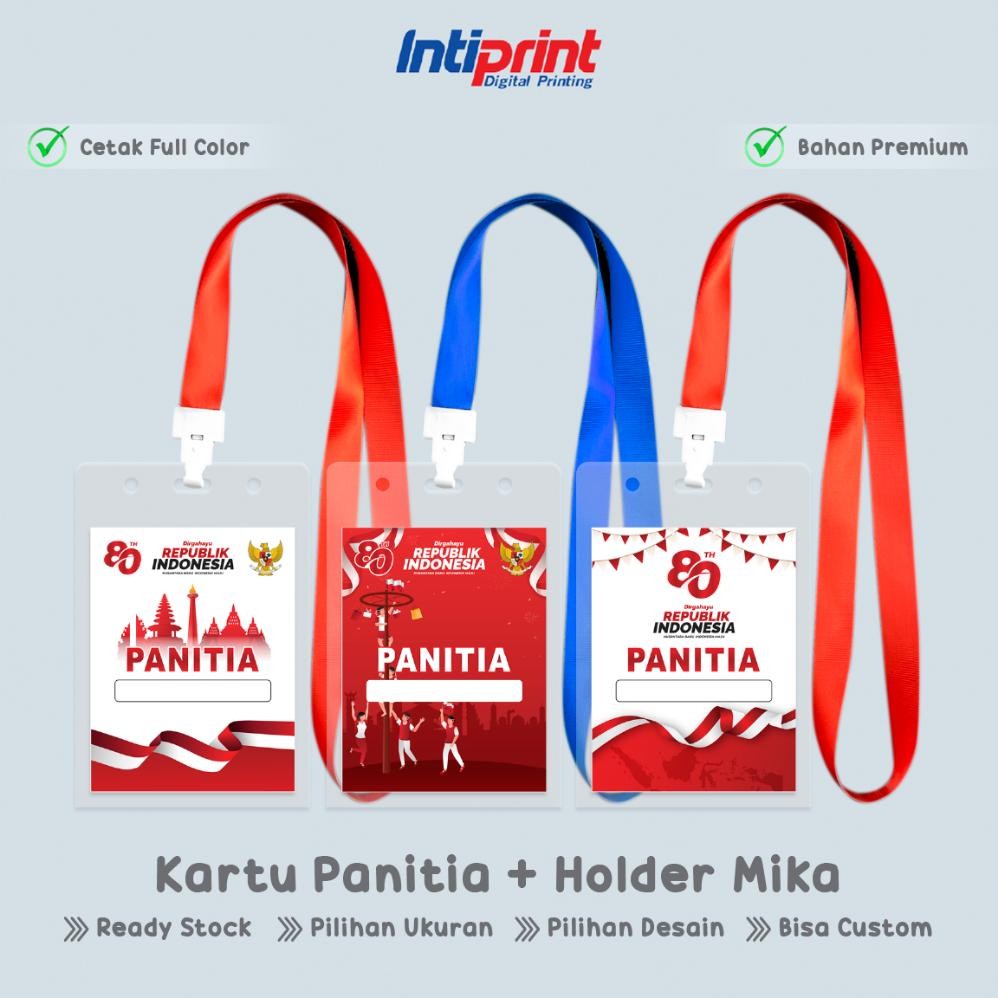 

Fx-4 Cetak Kartu Panitia Name Tag Set Custom / Print Id Card Panitia Lomba 17 Agustus Hut Ri Kemerdekaan