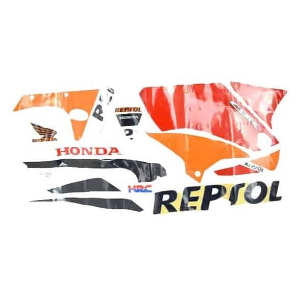 Sticker Body Set Kanan Orange Red  Honda CBR 150R K45A 871X0K45N20ZAR