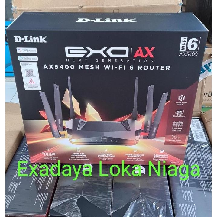 D-Link Dir-X5460 Exo Ax Ax5400 Wifi 6 Mesh Gaming Router Dlink New Stok