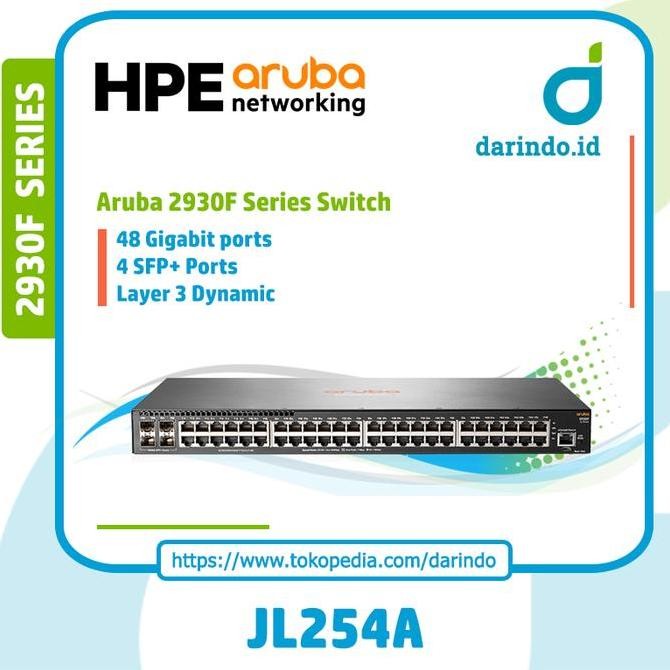 Aruba 2930F 48G 4Sfp+ Switch [Jl254A] New Stok