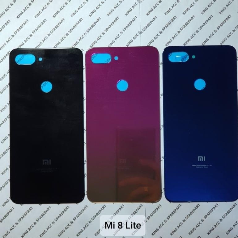 Backdoor Backcase Backcover Tutup Belakang Casing Xiaomi Mi8 Lite Mi 8 Lite Original