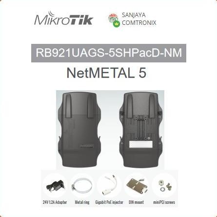 Mikrotik Netmetal5 Rb921Uags-5Shpacd-Nm Metal Box-Outdoor New Stok