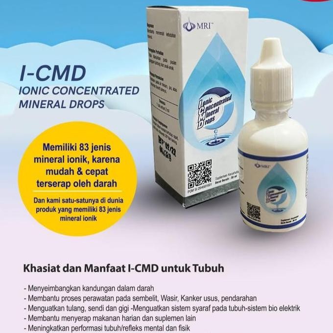 Obat Insomia I-Cmd 30Ml (500 Tetes) Kandungan 83 Elemen Mineral Kualitas Terbaik Harga Termurah