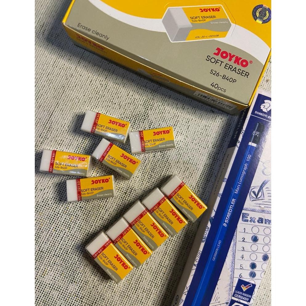 

PAKET HEMAT TERBARU [PAKET] PENSIL STAEDLER 2B 1 LUSIN & PENGHAPUS JOYKO 526-B40BL 10 PCS - PROMO GAJIAN SALE