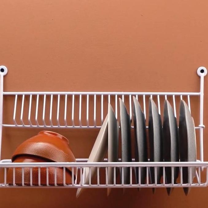 Promo Rak Piring Gelas Gantung Dinding / Rak Piring Lipat / Rak Piring Wastafel / Rak Gantung Rak Pi