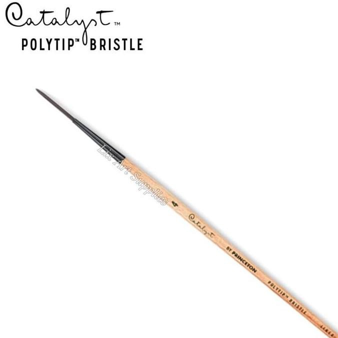 

Promo Princeton Catalyst Polytip Bristle Brush No.4 - Kuas Rigger / Liner Lukis Profesional