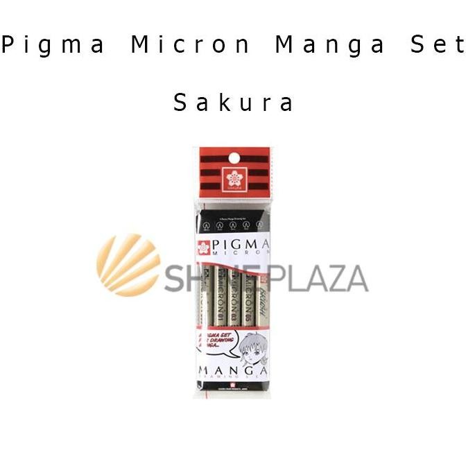 

Promo Sakura Pigma Micron Pen Set Manga - Pulpen Drawing & Spidol Hitam Gambar Brush